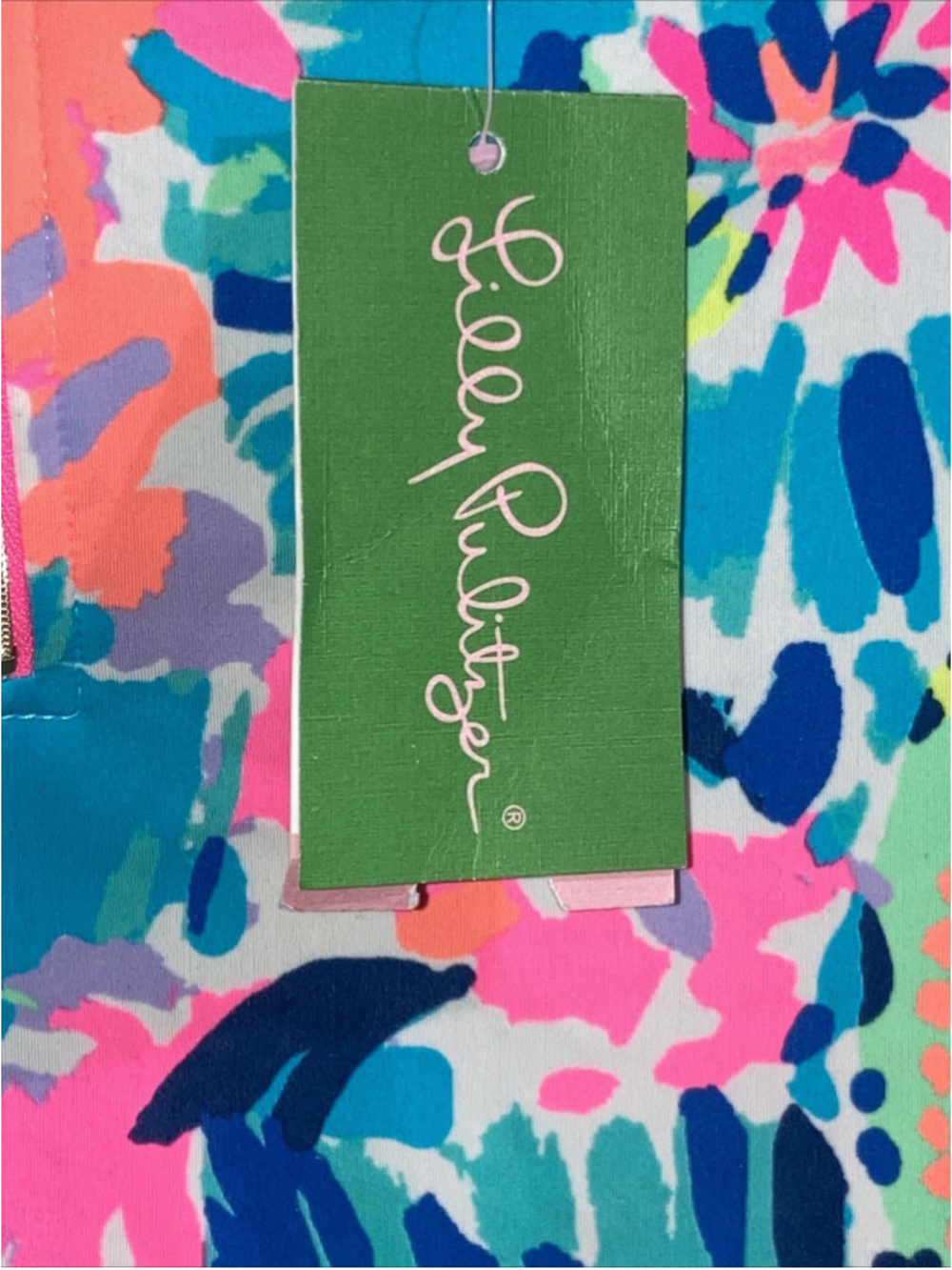 Lilly Pulitzer Luxetics Mini Sydney Rashguard Swim Top Jacket UPF Girl’s 8-10 L - Picture 6 of 15